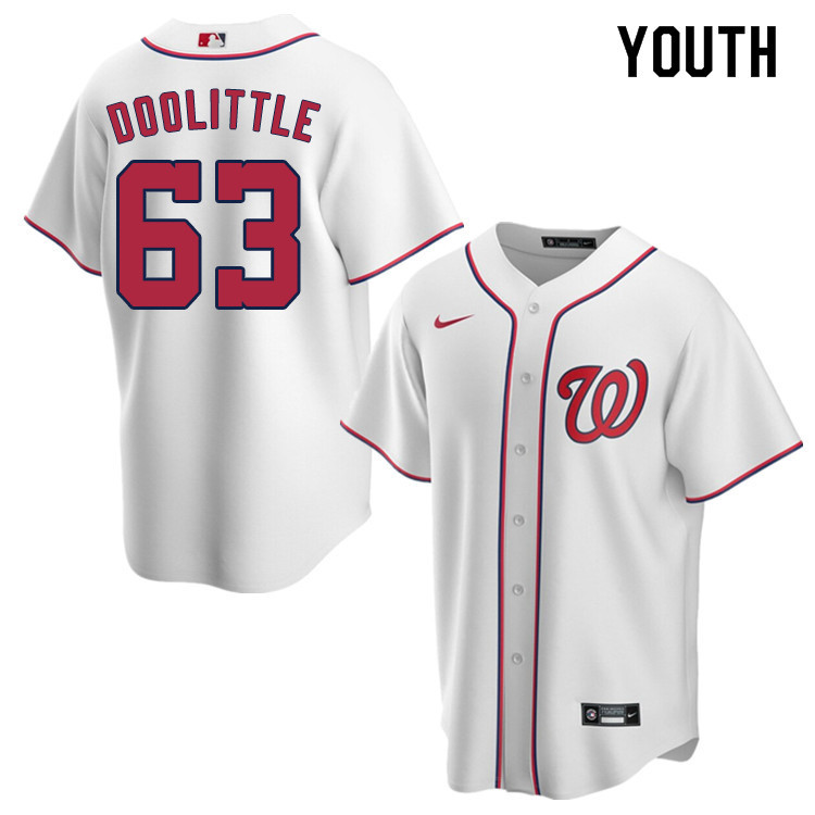 Nike Youth #63 Sean Doolittle Washington Nationals Baseball Jerseys Sale-White